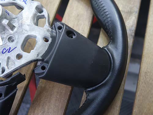 ステアリングを加工してパドルシフトを後付