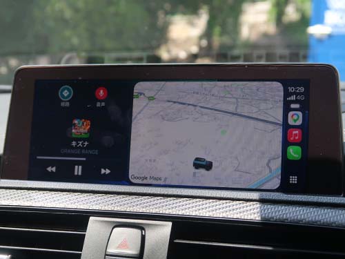 画面全体を使ったAppleCarPlay表示