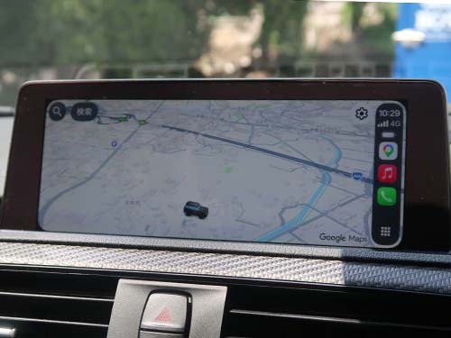 フルスクリーン表示により地図の表示範囲が広がり