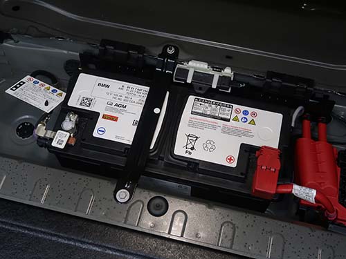 交換前のBOSCHバッテリーテスターによる劣化診断
