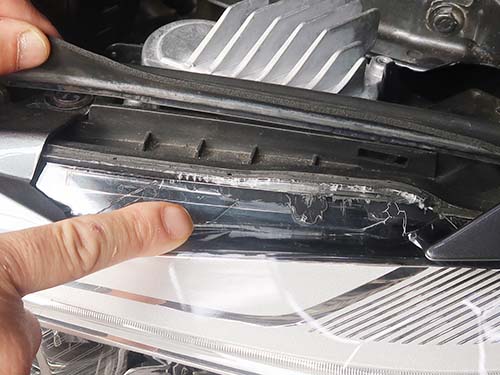 過去に殻割りが行なわれた形跡を発見