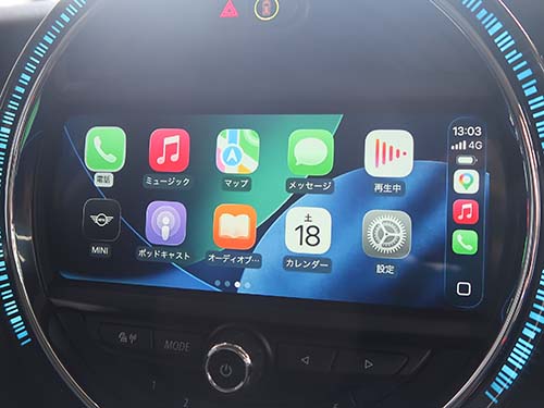 認証コード方式で純正機能のAppleCarPlayを有効化