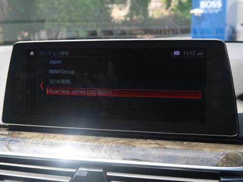 車両には「Road Map JAPAN EVO 2021-1」のデータがインストール