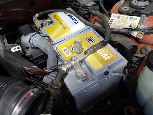 バッテリー交換(VARTA Silver dynamic AGM 80Ah装着)