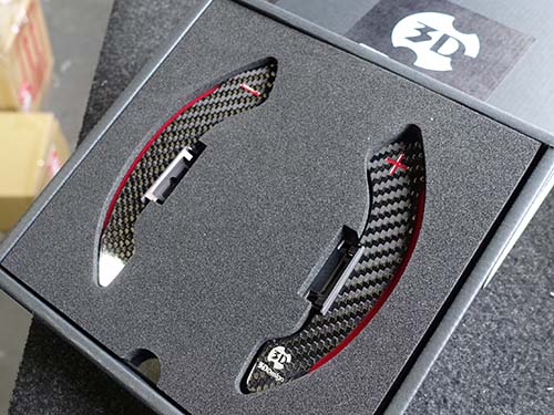 3Ddesignパドルシフター取付（Carbon）