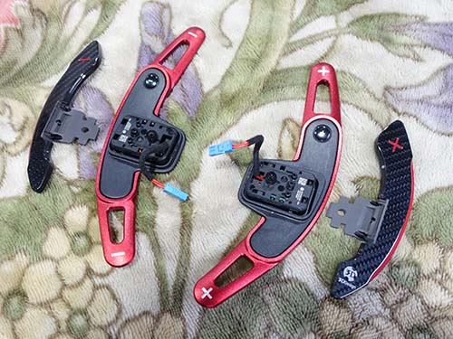 3Ddesign製カーボンパドルシフターへ交換