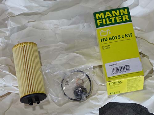 オイルフィルターはMANN FILTER製のAOPOF099を装着
