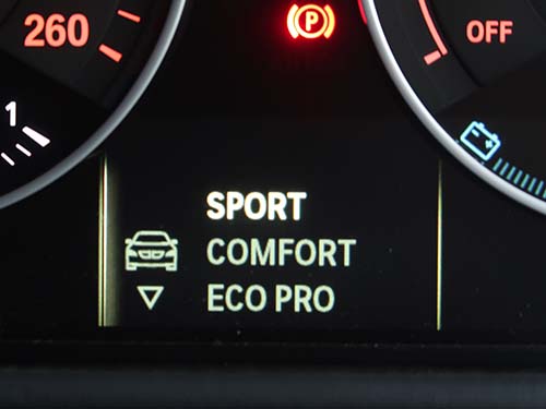 走行モードの前回記憶（SPORT/COMFORT/ECOPRO）