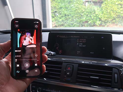 DVD・Bluetooth・ナビのGPS情報など、iDrive側の各機能の動作チェック
