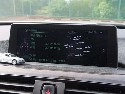DVD・Bluetooth・ナビのGPS情報など、iDrive側の各機能の動作チェック