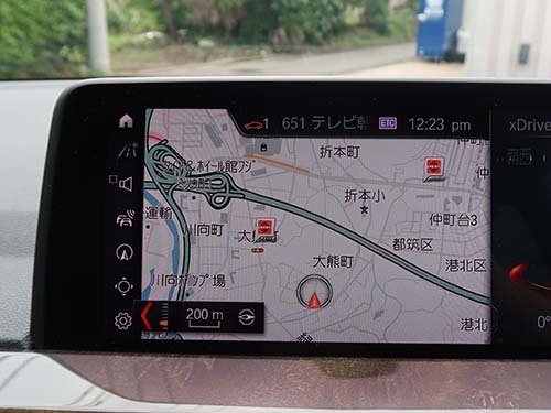 自車位置が正しく表示される