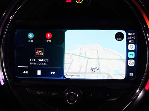 AppleCarPlayをフルスクリーン表示