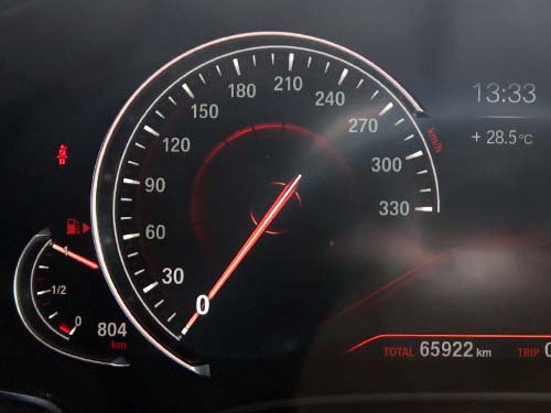 液晶メーターの表示設定変更(330km/h表示)