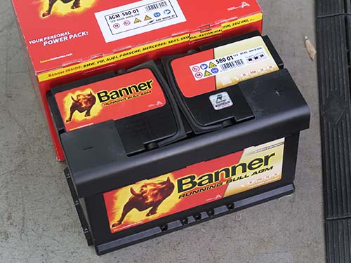 Banner製AGMバッテリー80Ah