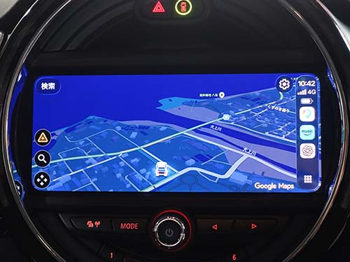 表示領域が広がって地図アプリがとても見やすくなります