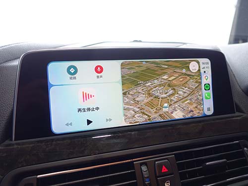 純正と同じ感覚で使えるApple CarPlay