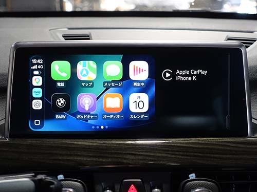 CarPlayはディスプレイの2/3程度で表示される状態
