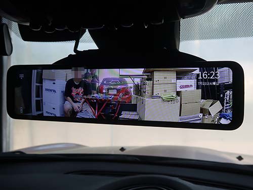 ベロフ製デジタルインナーミラー型ドライブレコーダー