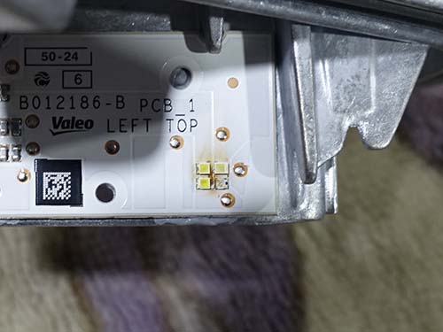 新品交換したLEDモジュールにダメージが発生