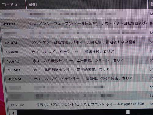 たくさんのエラーが出ている状態でのご入庫