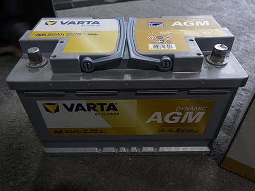 VARTA Silver Dynamic AGM 80Ahへのバッテリー交換