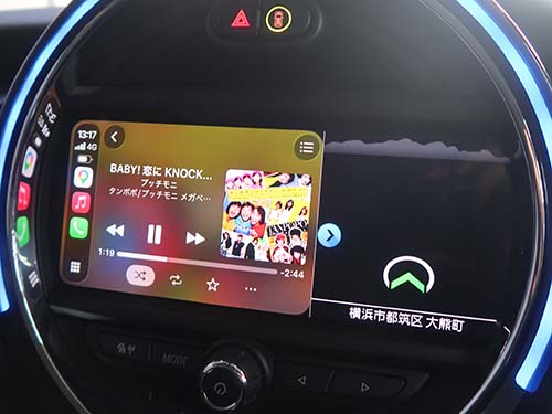 音楽アプリもディスプレイ上でプレイリストを選んで再生