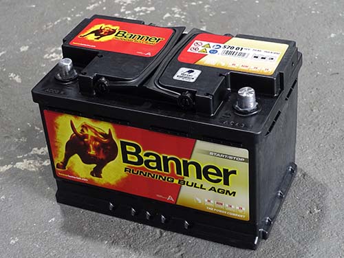 バッテリー交換|Banner Running Bull AGM 70Ah
