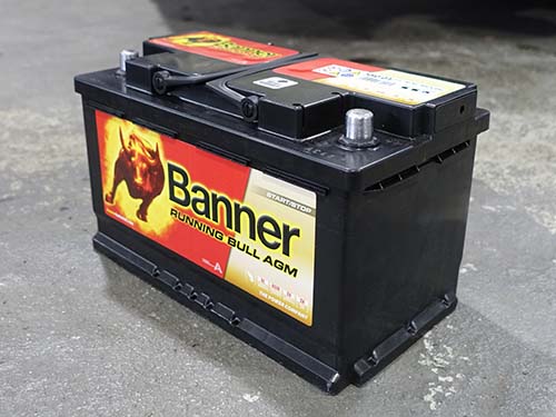ミニ純正にも採用されているBanner製AGMバッテリー