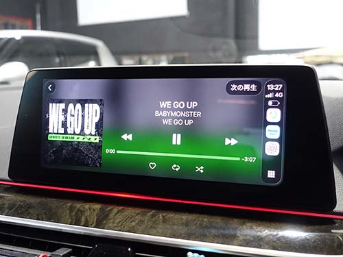 画面全体にCarPlayが表示