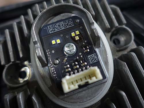 LEDモジュールにもダメージがありました