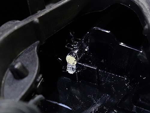 焼損した導光体そのものを修復するリペア修理で対応