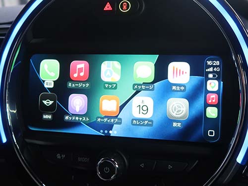 AppleCarPlayフルスクリーン表示化