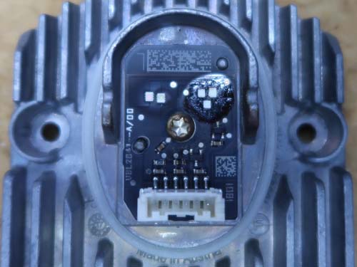 LEDモジュールにもダメージがありました