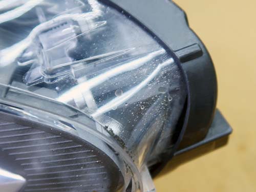 ウインカー修理の防水能力が無くなっていました