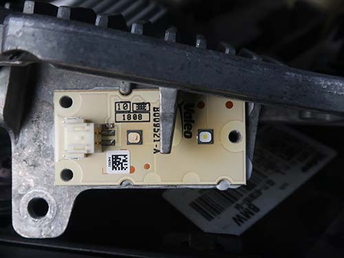 光源であるLEDモジュールにもダメージ