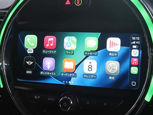 AppleCarPlayフルスクリーン表示化