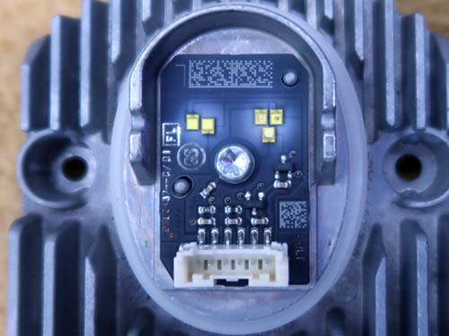 LEDモジュールにもダメージがありました