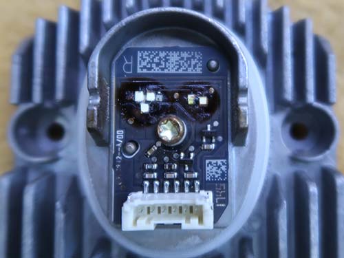LEDモジュールにも深刻なダメージ