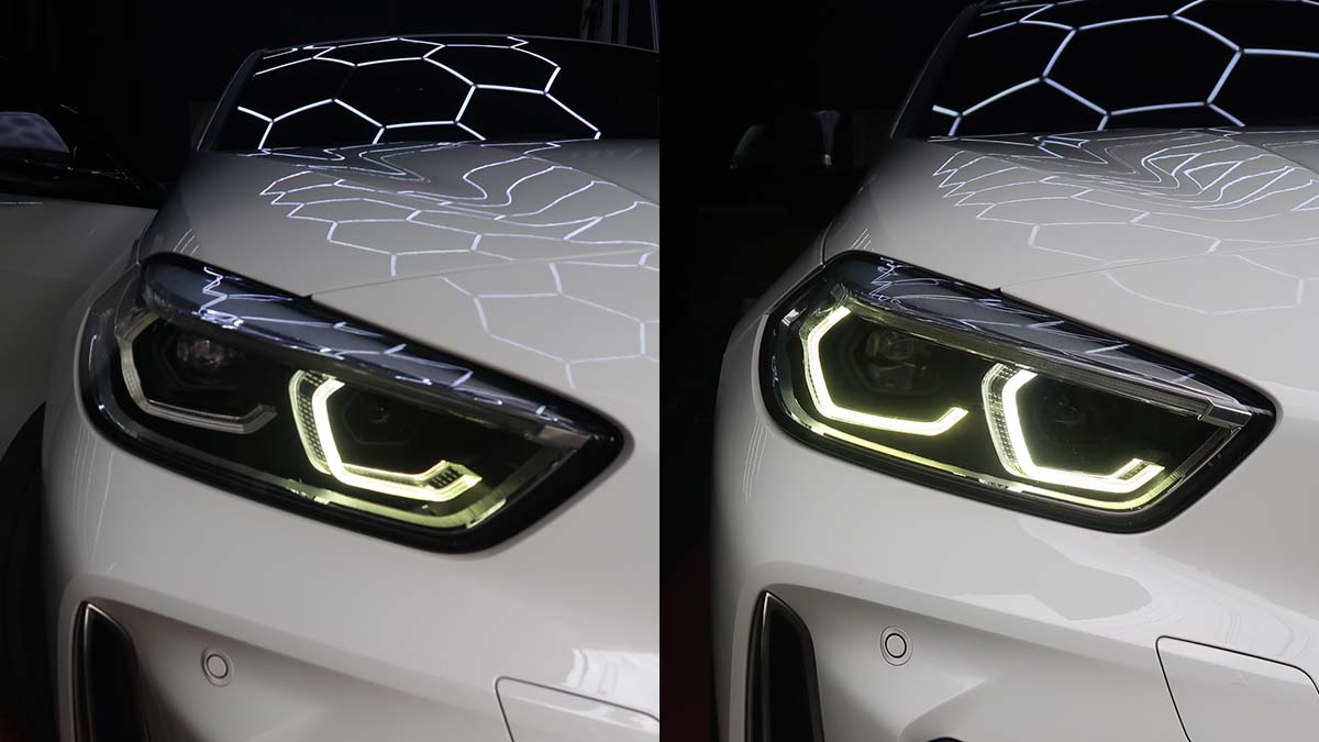 BMW 1シリーズ(F40)M135i デイライトの再焼損を修理|原因はLEDと導光面の距離不足と推測