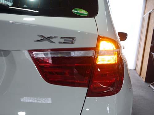 BMW X3F フォグライトLED化&LEDライト装着とコーディング施工