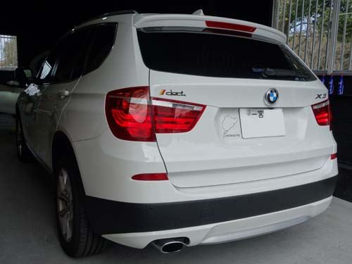 BMW X3(F25) BELLOF製LEDフォグ装着&LEDナンバー灯ユニット装着&ヘッド