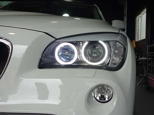 BMW X1(E84) フォグライトLED化&エンジェルアイLEDバルブ装着&LED