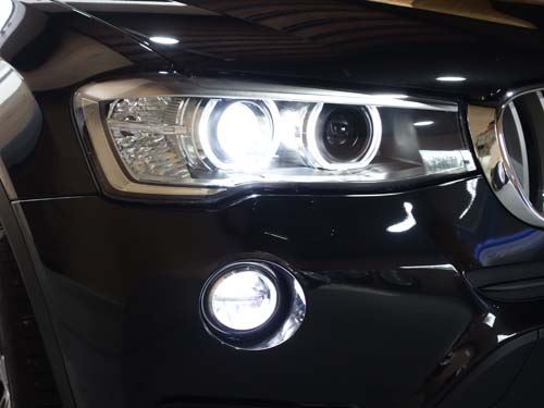 BMW X3(F25) ヘッドライトHID交換&LEDバルブ装着とコーディング施工