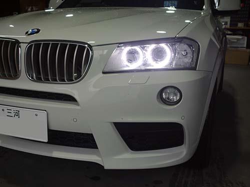 BMW X3(F25) ヘッドライトHIDバルブ交換&フォグライトLED化&LEDバルブ